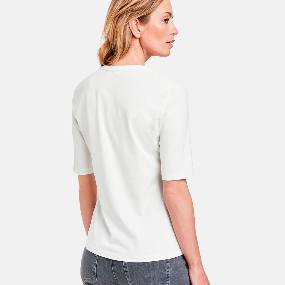 Camiseta blanca basica algodon organico Gerry Weber