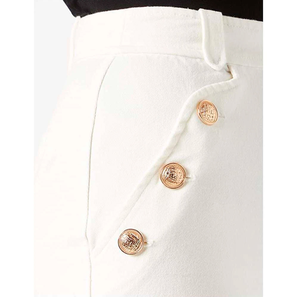 Pantalón tiro alto botones decorativos Naf Naf en gus gus sant feliu