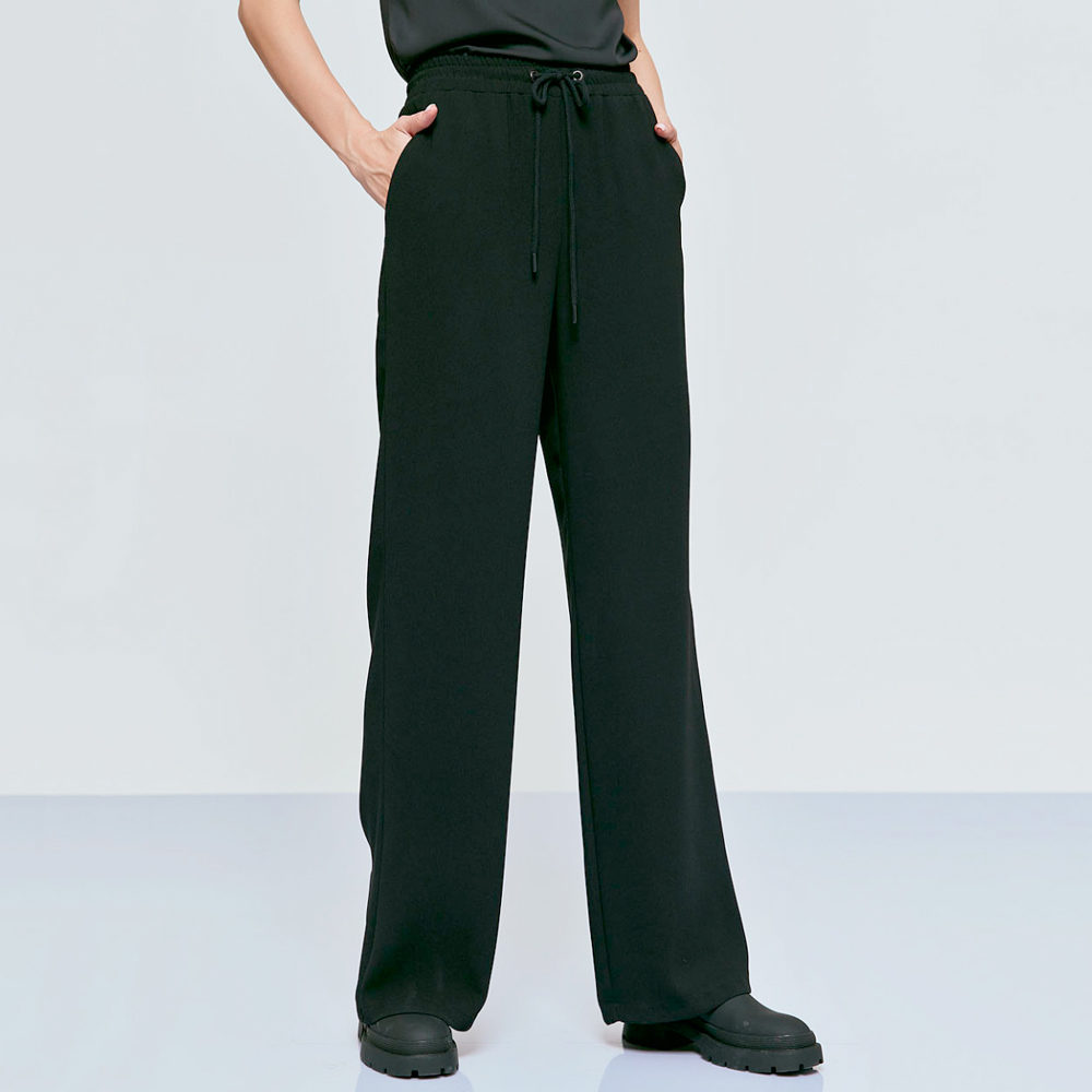 Pantalón ancho con cintura elástica Access Fashion en gus gus boutique