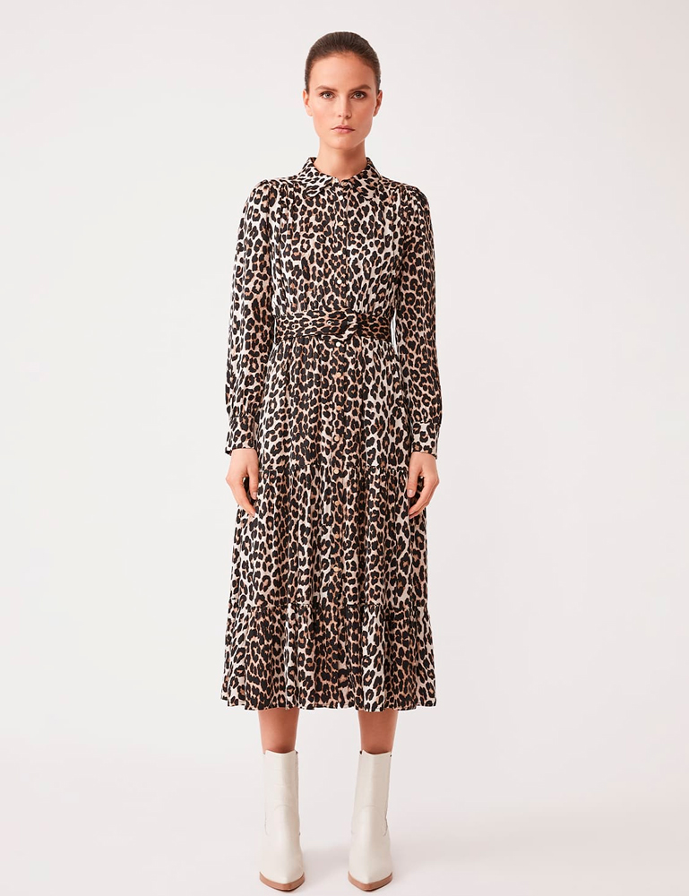 Vestido largo estampado leopardo Suncoo en Gus Gus Boutique moda mujer. Colección moda mujer otoño-invierno 2023. Comprar Suncoo Paris online.