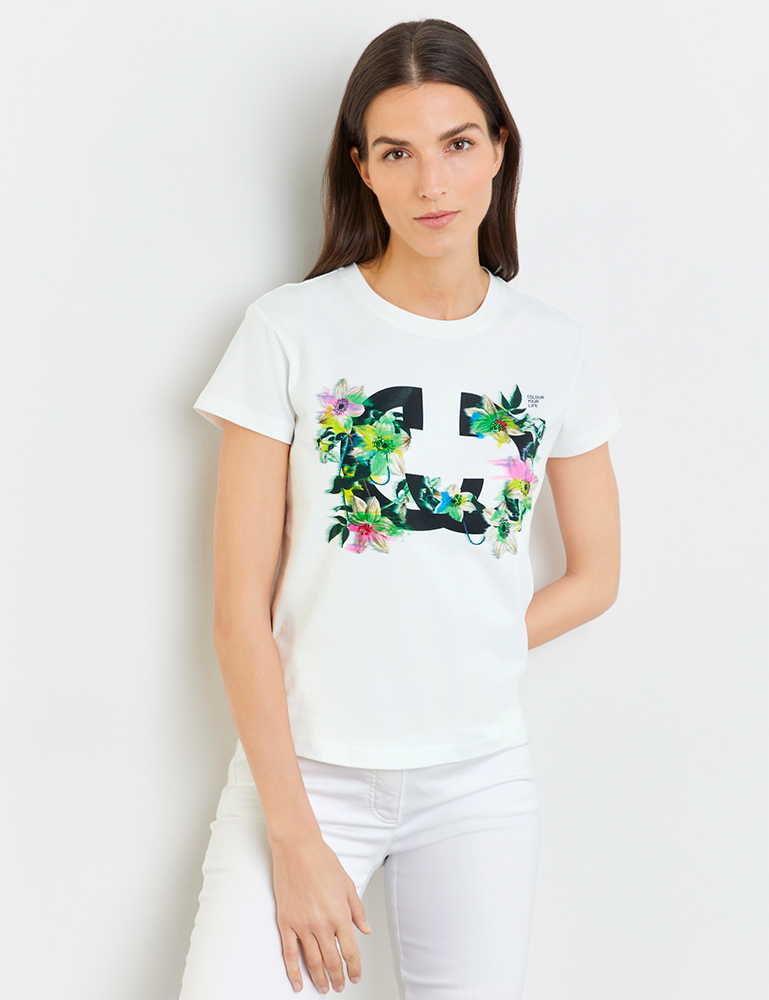 Camiseta manga corta print floral Gerry Weber en gus gus boutique moda calle para mujer. Comprar moda Gerry Weber en España.