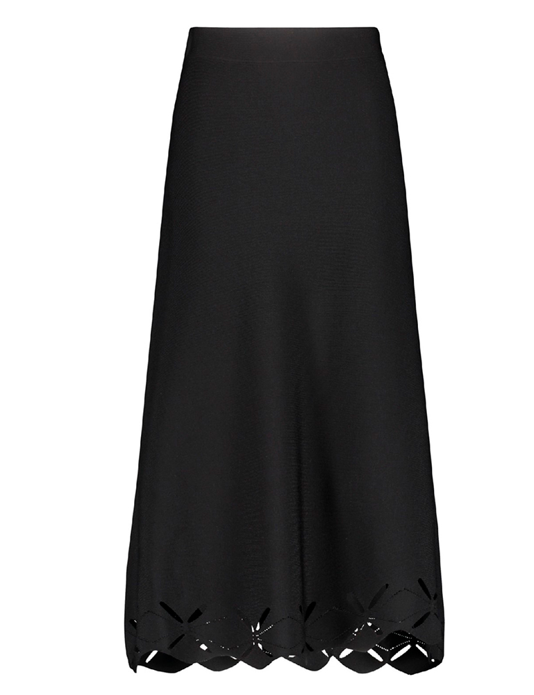 Falda larga negra de punto Gerry Weber en gus gus boutique moda calle para mujer. Comprar moda Gerry Weber en España.