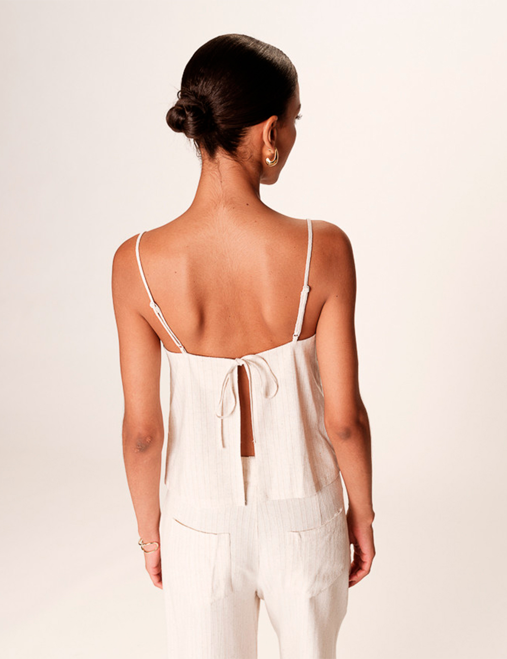 Top lino rayitas natural Grace and Mila moda joven Francia en gus gus boutique moda mujer multimarca, colección primavera-verano.