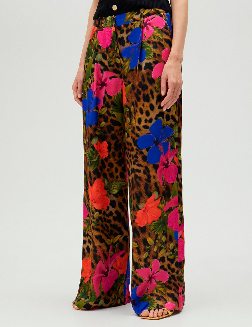 Pantalón palazzo animal print Lola Casademunt
