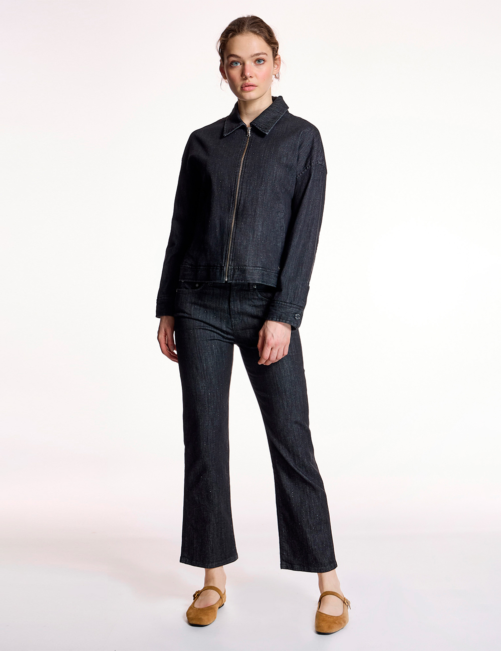 Jeans negro lurex Alba Conde moda mujer en Gus Gus Boutique moda mujer multimarca, hecha en España, colección otoño-invierno 2025-26